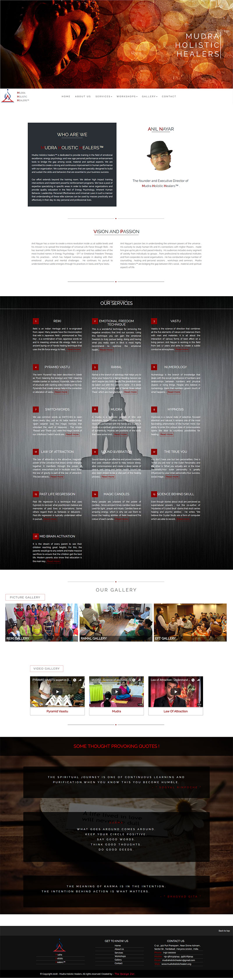 Project thumbnail for mudra holistic healers